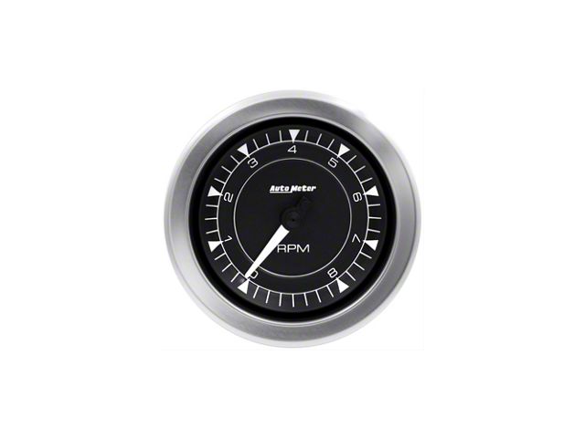 3-3/8 Autometer Chrono LED Tachometer 0-10,000 RPM