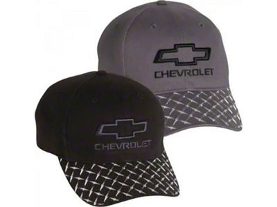 3-D Bowtie Treadplate Visor Cap, Charcoal