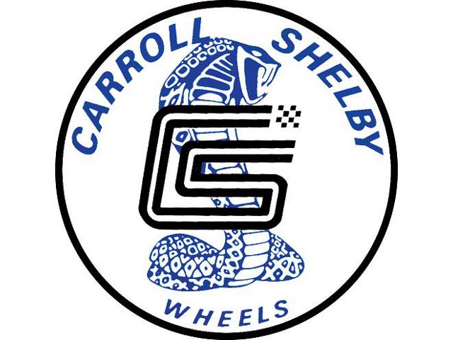 3 Diameter Carroll Shelby Wheels Decal