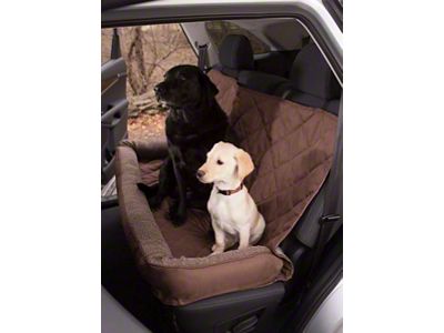 3 Dog Pet Supply No-Slip Bolster Fleece Seat Protector; Chocolate (Universal; Some Adaptation May Be Required)