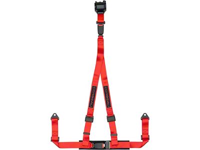 Corbeau 3-Point Double Release Harness Belts Red (67-02 Firebird)
