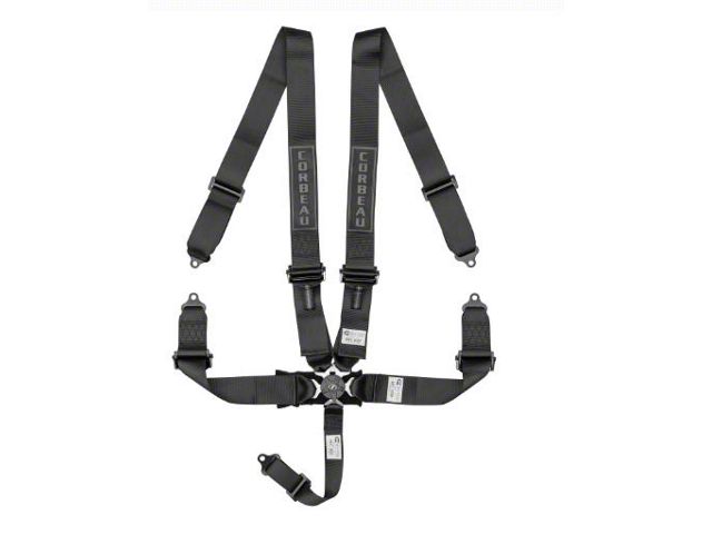 3-Point Double Release Harness Belts Black