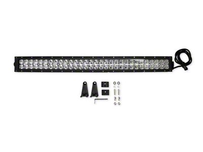 30 Long Straight Double Row LED Light Bar, Combo Spot/Flood, 180 watts, 14,400 Lumens - Chrome Outer Reflector