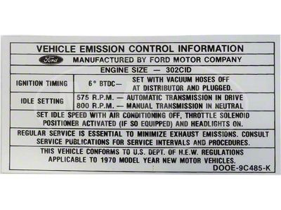 302-2v Mt Emission Decal