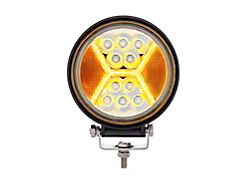4.5 inch 24 High Power LED Work Light With X Light Guide, Amber
