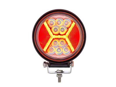 4.5 inch 24 High Power LED Work Light With X Light Guide, Red