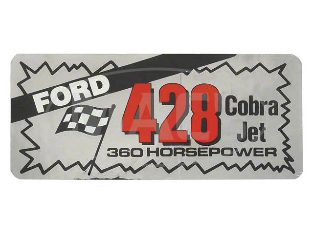 428-360 Horse Power Valve Cover Decal