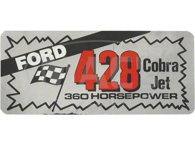 428-360 Horse Power Valve Cover Decal