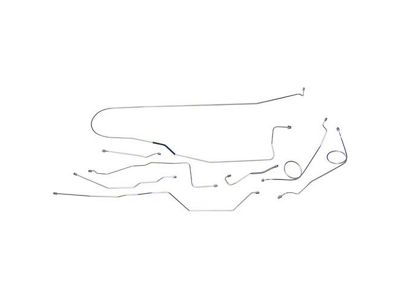 Bronco OE Steel Man.Brake Line Set,76-77