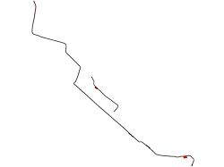 Front To Rear Fuel Line, OE Steel, Hardtop (66-67 Fairlane)