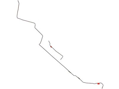 Front To Rear Fuel Line, OE Steel, Hardtop (66-67 Fairlane)