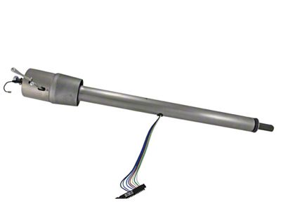 57 Chevy Flaming River Steering Column, Tilt Function, Paintable Finish, Floor Shifter