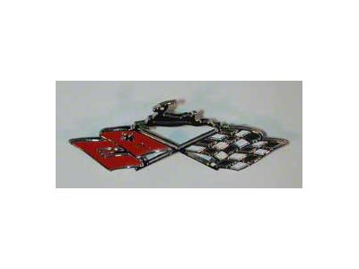 61-62 Shift Plate Cross Flags Ss Dash & Rear Speaker Cross Flags