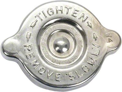 62/67 Chrome Radiator Cap 14 Lbs