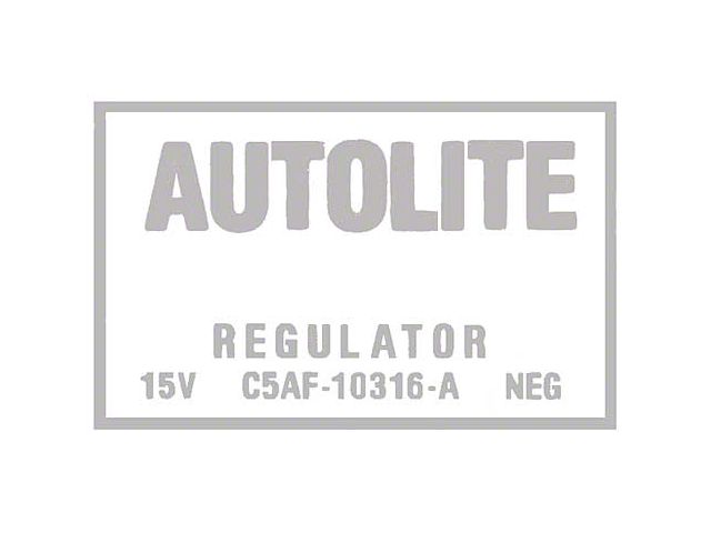 65-66 Ecd Voltage Reg W/o Air