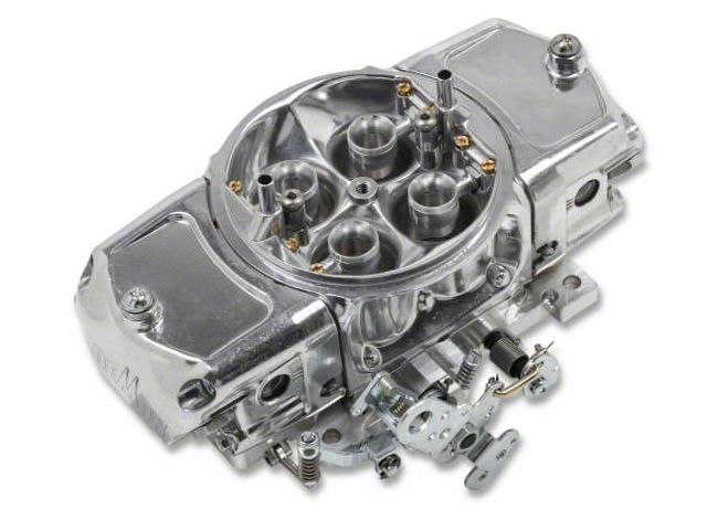 650 CFM Mighty Demon Carburetor Polished Aluminum Mechanical Secondaries Annular