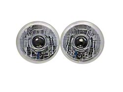 7 Inch Round Projector Headlights, Chrome, 1953-1957