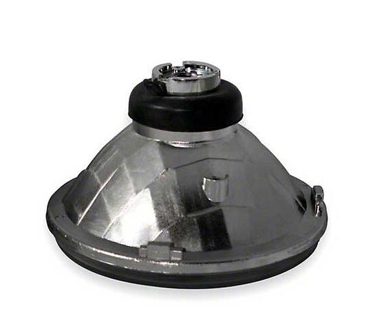 7-Inch Round Projector Headlight; Chrome Housing; Clear Lens