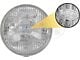 7 Round Halogen Sealed-Beam Headlamp, 1948-1977 Ford Cars with Right-Hand Drive, FoMoCo Stamped