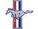 7 Running Horse with Tri-Bar Decal, Left