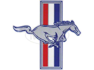 7 Running Horse with Tri-Bar Decal, Right