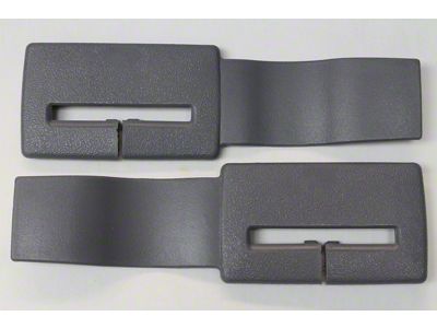 82-92 Camaro Firebird Seat Belt Headliner Trims, Pair-Gray