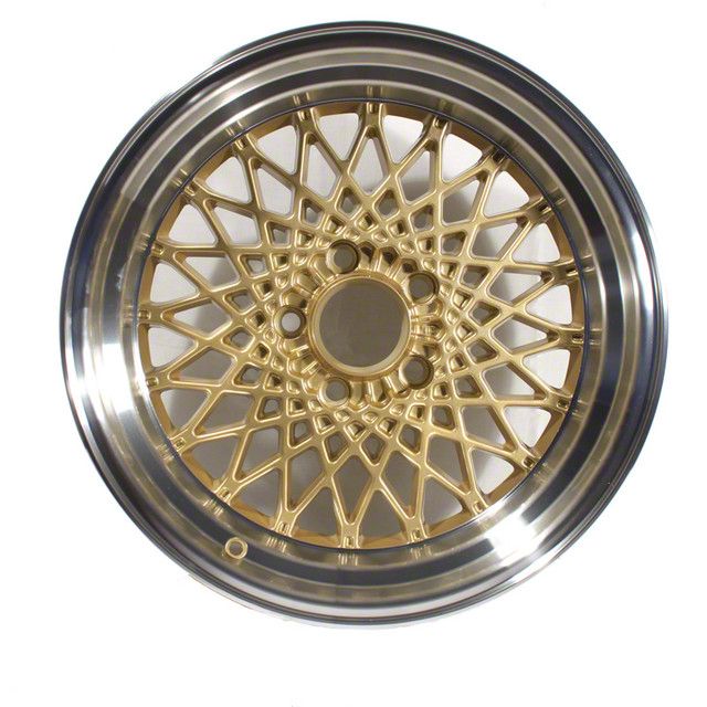 Ecklers GTA Mesh Gold 4-Wheel Kit; 17x9; 12mm Offset (82-92 Ecklers GTA Mesh Gold 4-Wheel Kit; 17x9; 12mm Offset (82-92