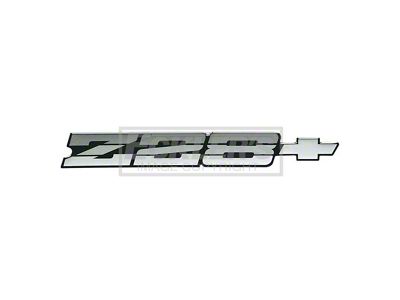 83-84 Camaro Z-28 Rear Panel Emblem Charcoal Silver
