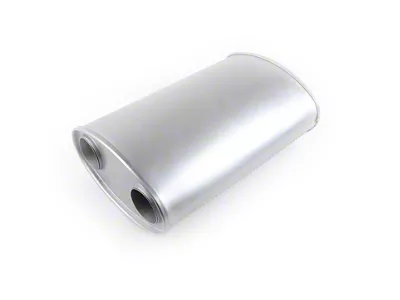 Blank Dual Outlet Muffler (1984 Corvette C4)