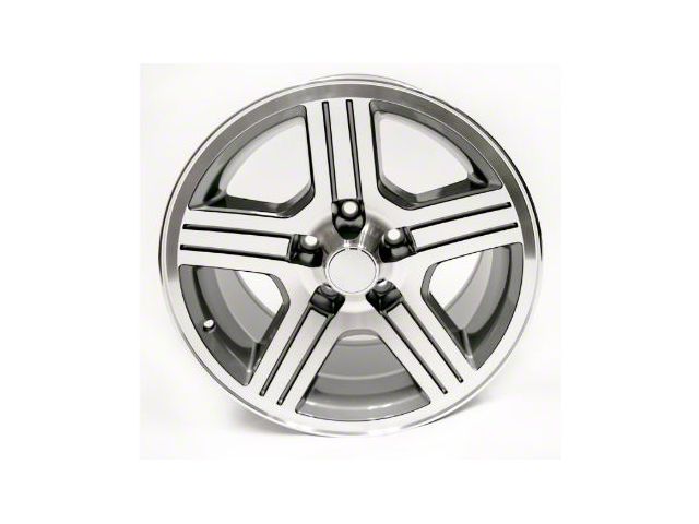 88-90 Camaro IROC-Z 17x9 Wheel GRAY Finish, Set of 4 - Plain center caps only