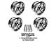 88-90 Camaro IROC-Z Wheel CHROME Finish, Set of 4, W CHROME PLASTIC FINISH CENTER CAPS & CHROME LUG NUTS