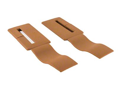 88-92 Camaro Firebird Seat Belt Headliner Trims, Pair-Beechwood