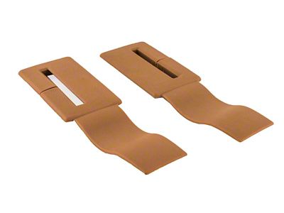 88-92 Camaro Firebird Seat Belt Headliner Trims, Pair-Beechwood