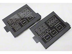 LS1 Fuse Box Panel Covers with Decals (98-02 5.7L Firebird)