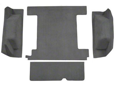 ACC Cargo Area Cutpile Molded Carpet (74-76 Bronco w/ 1-Gas Tank & Tailgate Lock)