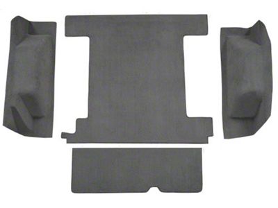 ACC Cargo Area Cutpile Molded Carpet (74-76 Bronco w/ 1-Gas Tank & Tailgate Lock)