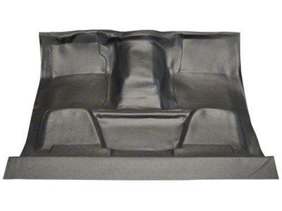 Complete Molded Vinyl Flooring; Black (73-74 C10 w/ 4-Speed Floor Shift)