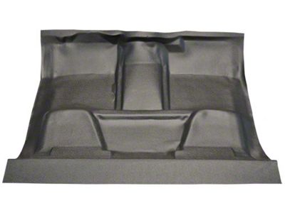 Complete Molded Vinyl Flooring; Black (75-80 C10 w/ Automatic/3-Speed Column Shift)