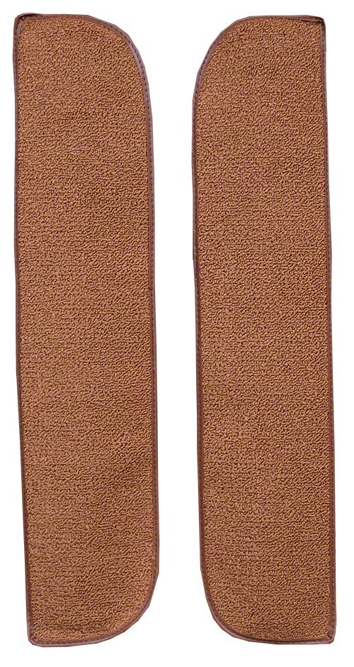 Door Panel Carpet Flooring Die Cut Cutpile - Fits 1975-1986 Chevrolet C30 Regular Cab Inserts On Cardboard W/Vents (Dark Red/Carmine