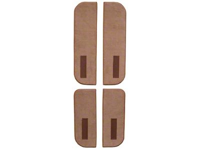ACC Door Panel Inserts on Cardboard Cutpile Die Cut Carpet with Vents (1974 K20 Crew Cab)