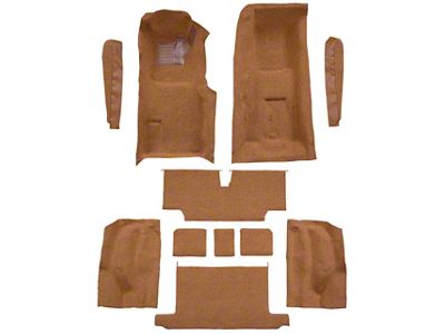 Complete Cutpile Molded Carpet with Pad (73-75 Corvette C3 Convertible w/ Manual Transmission)