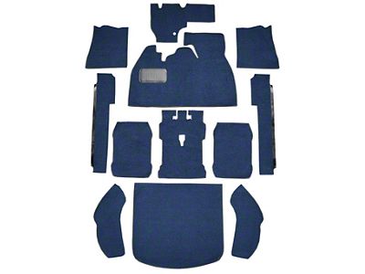 ACC Rear Area Cutpile Molded Carpet with Pad (90-93 Corvette C4 Convertible w/ 2-Door Latches)