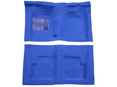 Complete Loop Molded Carpet; Dark Green (66-70 Fairlane 2-Door Convertible w/ Manual Transmission)