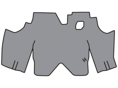 ACC Complete Die Cut Foam Trunk Mat; Aqua Herringbone (73-77 Firebird, Excluding Trans Am)