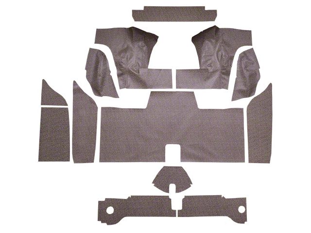 ACC Complete Burtex Die Cut Carpet Trunk Mat with Boards (61-63 Thunderbird Hardtop)