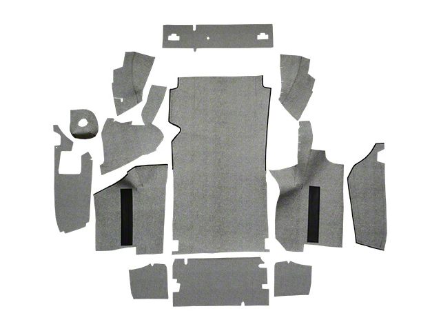 ACC Complete Burtex Die Cut Carpet Trunk Mat with Boards (1964 Thunderbird Convertible)