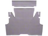 Complete Fleece Die Cut Carpet Trunk Mat; Large Plaid (55-56 Thunderbird Convertible)