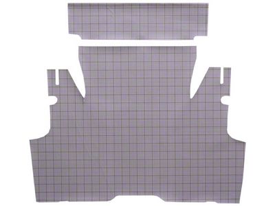 ACC Complete Fleece Die Cut Carpet Trunk Mat; Large Plaid (55-56 Thunderbird Convertible)