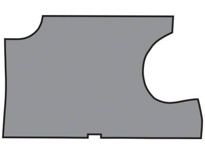 Complete Die Cut TM Foam Trunk Mat; Aqua Herringbone (68-70 Impala 2-Door Convertible)