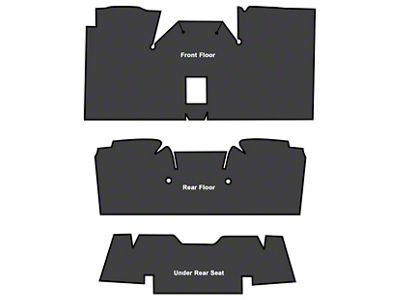 Complete Die Cut TM Vinyl Trunk Mat; Crowsfeet (1961 Impala 2-Door Coupe, Hardtop)